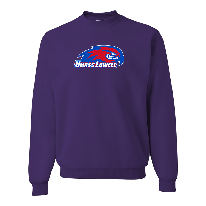 Men's UMass Lowell River Hawks  JERZEES NuBlend Crewneck Sweatshirt